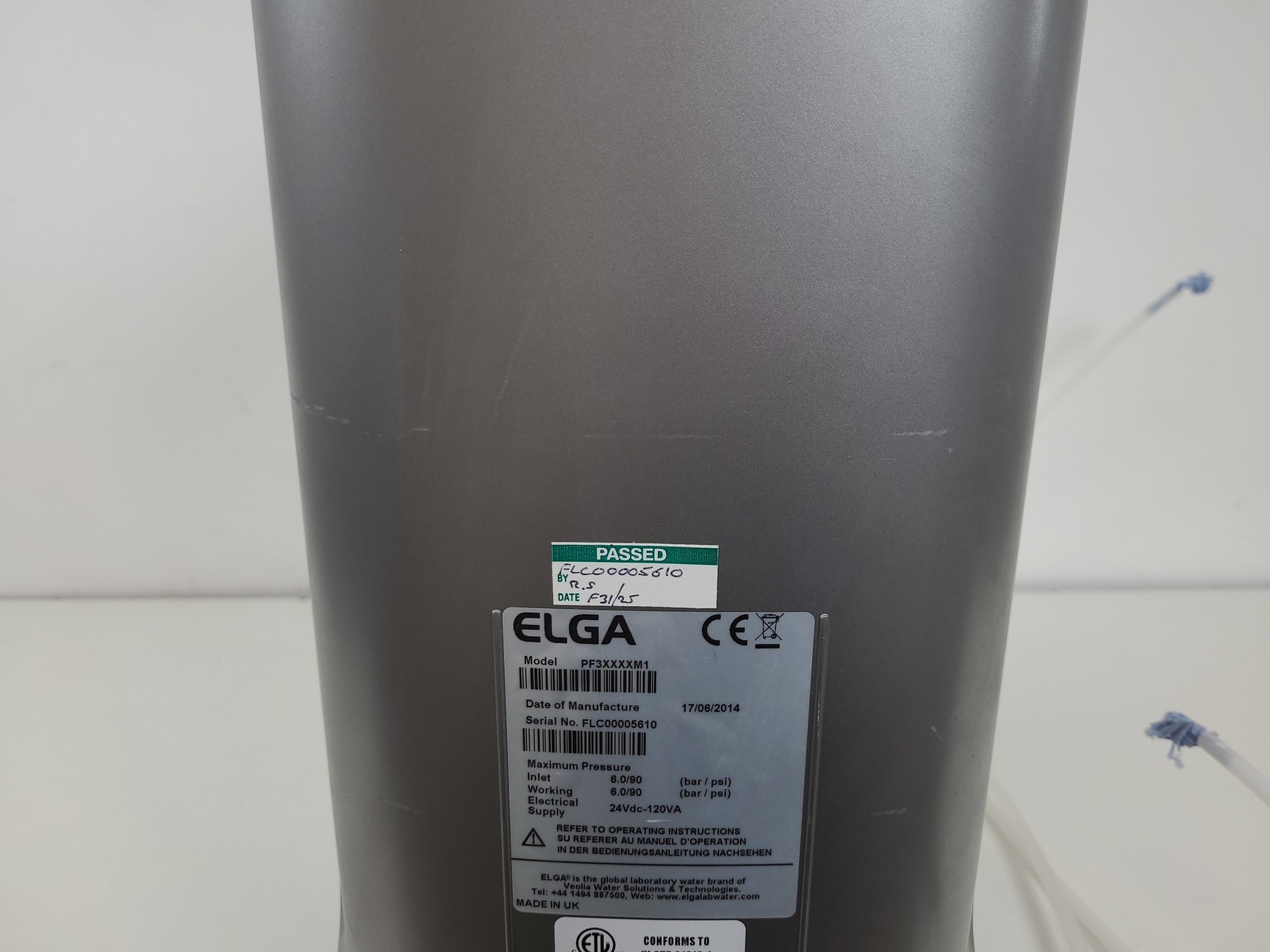 Image of Veolia Water Elga Flex Model: PF3XXXXM1 Water Purification System Lab