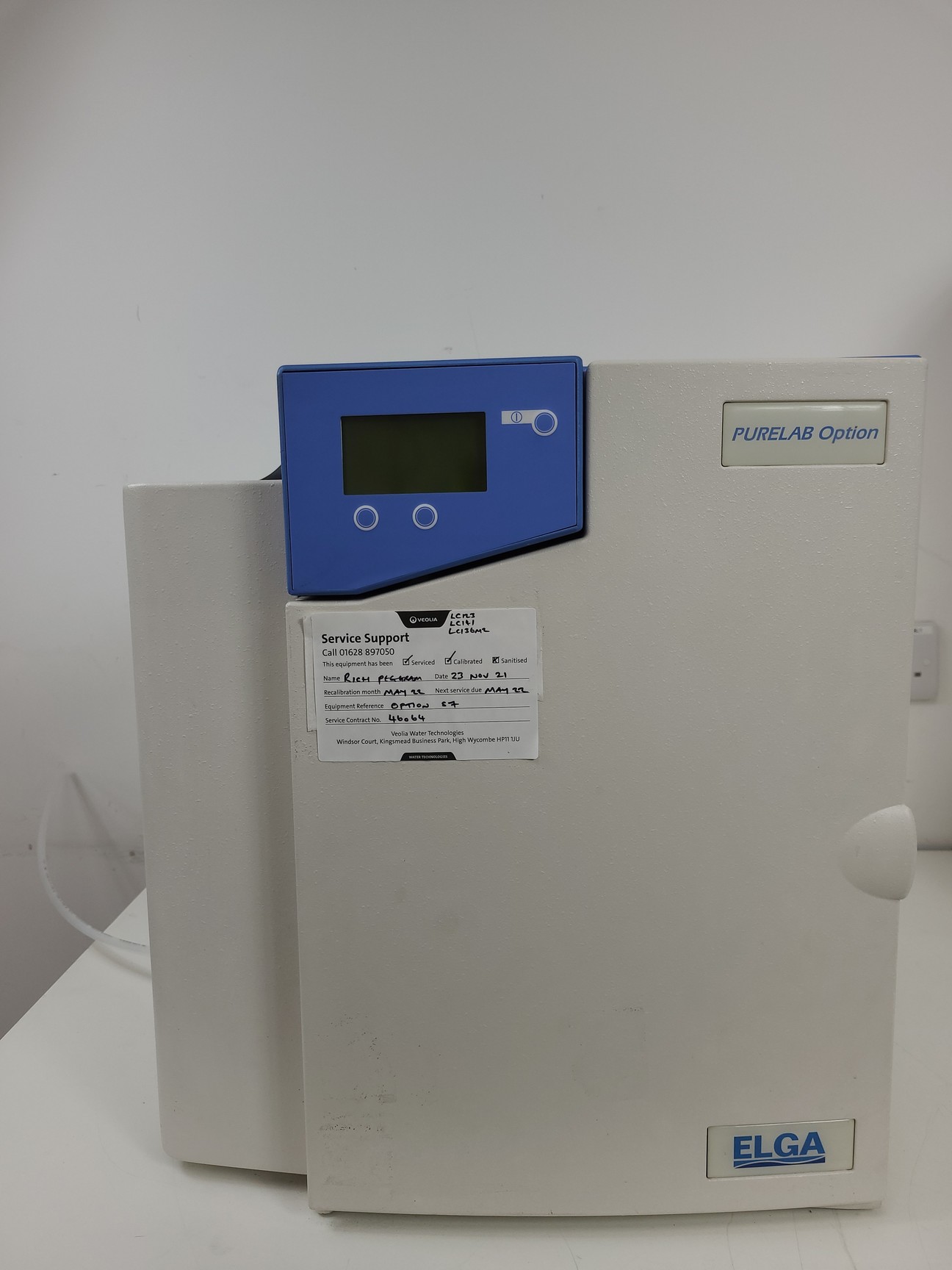 Image of Elga PureLab Option  Model: OPTION-S 7 Water Purification System Lab