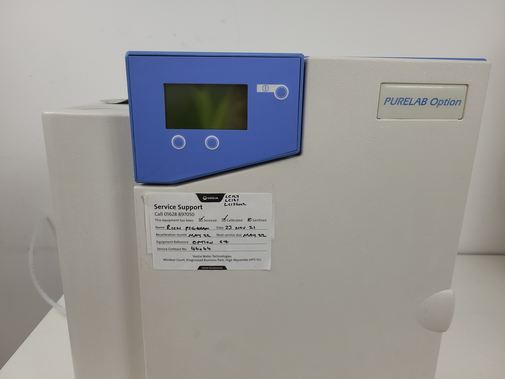 Image of Elga PureLab Option  Model: OPTION-S 7 Water Purification System Lab