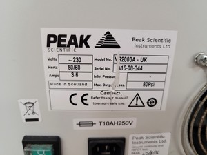 Thumbnail image of Peak Scientific Nitrogen Generator  Model: NG2000 - UK Lab