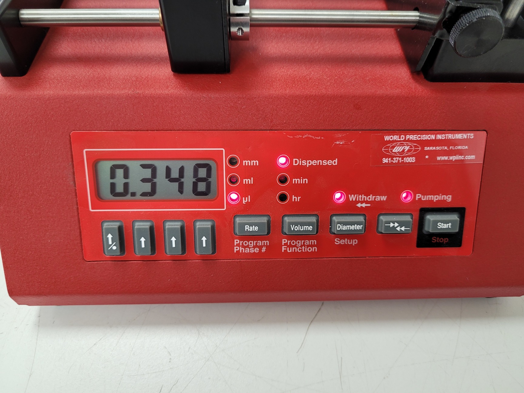 World Precision Instruments Syringe Pump Model: ALADDIN-1000 Lab