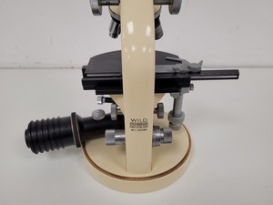 Thumbnail image of Wild Heerbrugg Switzerland Microscope M11-60289  36633 & Accessories Lab