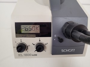 Thumbnail image of Schott KL1500 LCD Fibre Optic Cold Microscope Light Source Lab