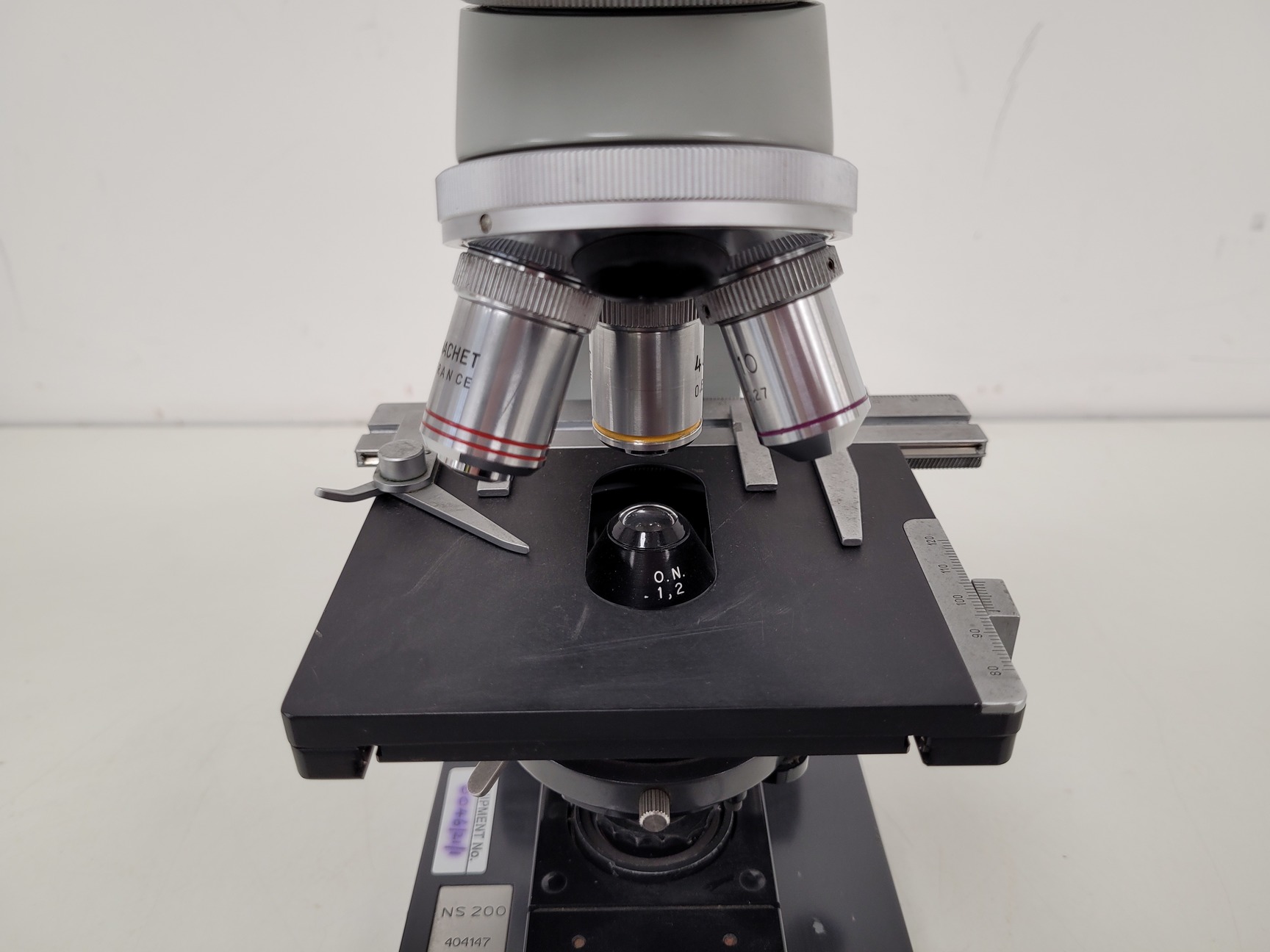 Image of Nachet France NS 200 Binocular Compound Microscope with 3 x Objectives Lab