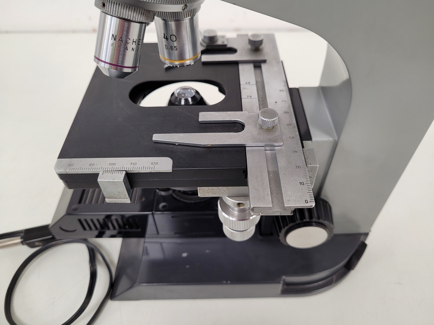 Image of Nachet France NS 200 Binocular Compound Microscope with 3 x Objectives Lab