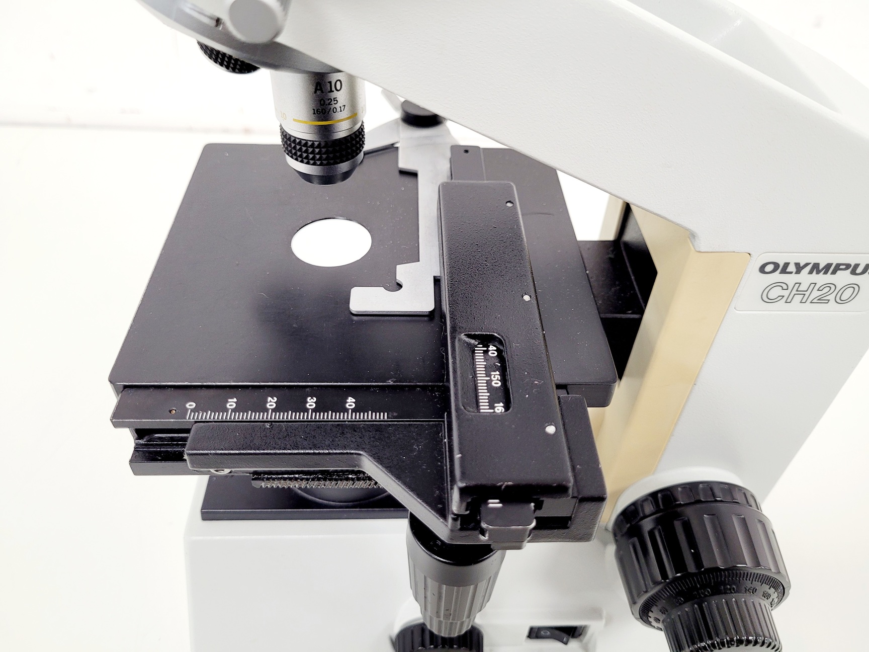 Image of Olympus CH20 Compound Microscope  Model: CH20BIMF200 with 2 x Objectives Lab