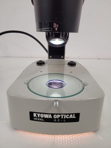 Thumbnail image of Kyowa Optical Stereo Zoom Microscope Model: SE-L - 3x, 1x Lab