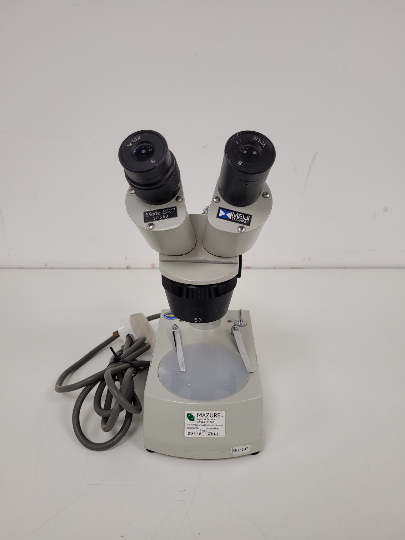 Image of Meiji Techno Microscope  Model SKT 1x, 3x Stereo Zoom Lab