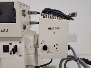 Thumbnail image of Carl Zeiss AxioPlan 2 Fluorescence Phase Contrast Microscope w/ 1 x Objective
