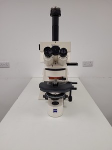 Thumbnail image of Carl Zeiss AxioPlan 2 Fluorescence Phase Contrast Microscope w/ 1 x Objective