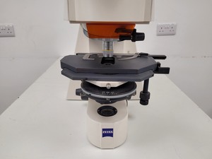 Thumbnail image of Carl Zeiss AxioPlan 2 Fluorescence Phase Contrast Microscope w/ 1 x Objective