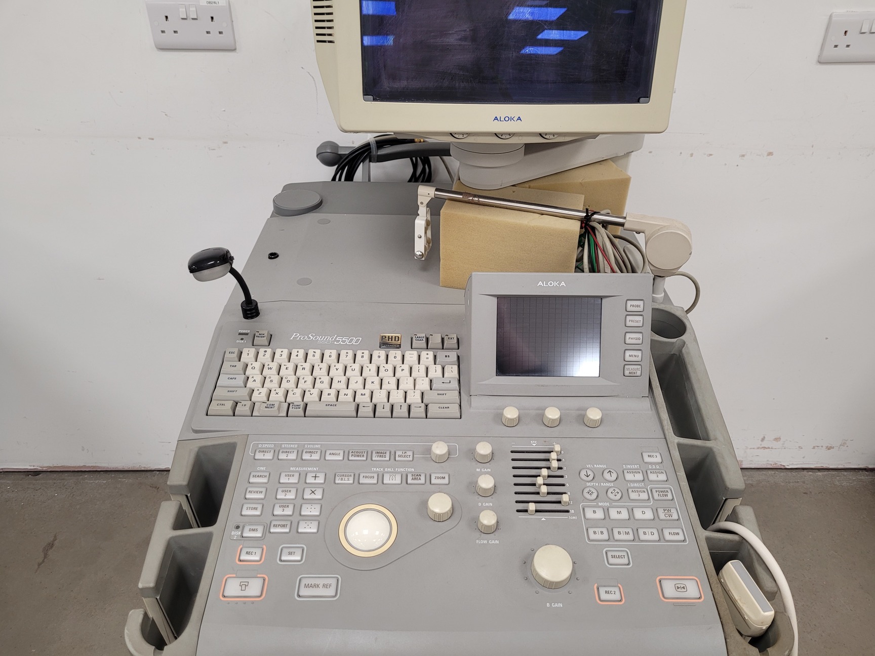 Image of Aloka ProSound Ultrasound Diagnostic System  Model: SSD-5500 Lab Spares/Repairs