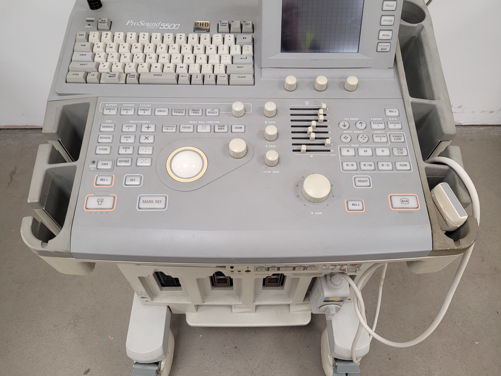 Image of Aloka ProSound Ultrasound Diagnostic System  Model: SSD-5500 Lab Spares/Repairs