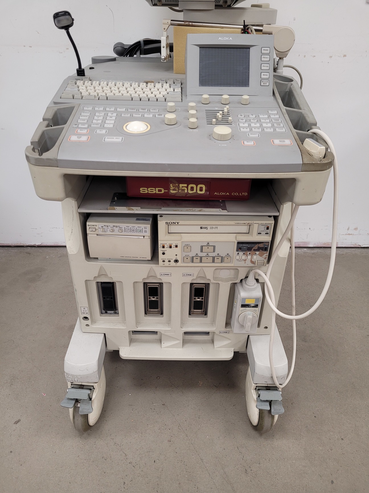 Image of Aloka ProSound Ultrasound Diagnostic System  Model: SSD-5500 Lab Spares/Repairs
