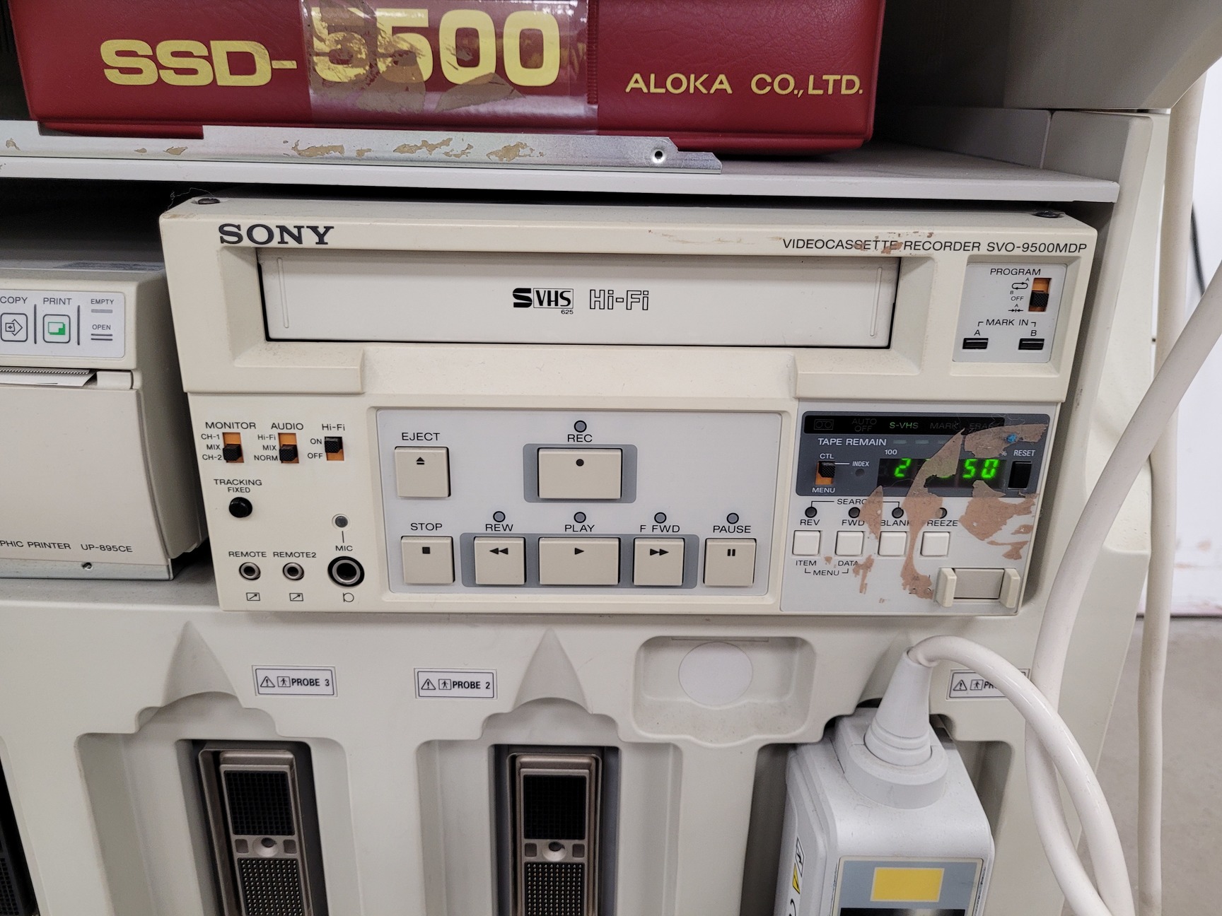 Image of Aloka ProSound Ultrasound Diagnostic System  Model: SSD-5500 Lab Spares/Repairs