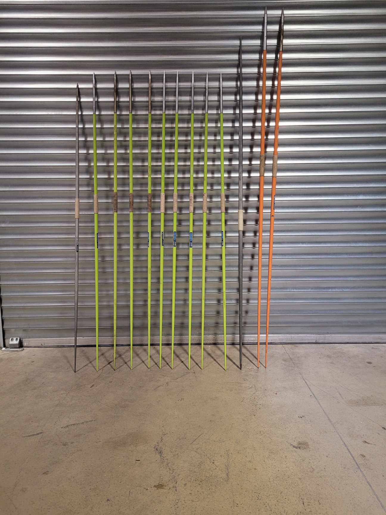 Image of Job Lot of 13 Javelins - Various Colours & Sizes