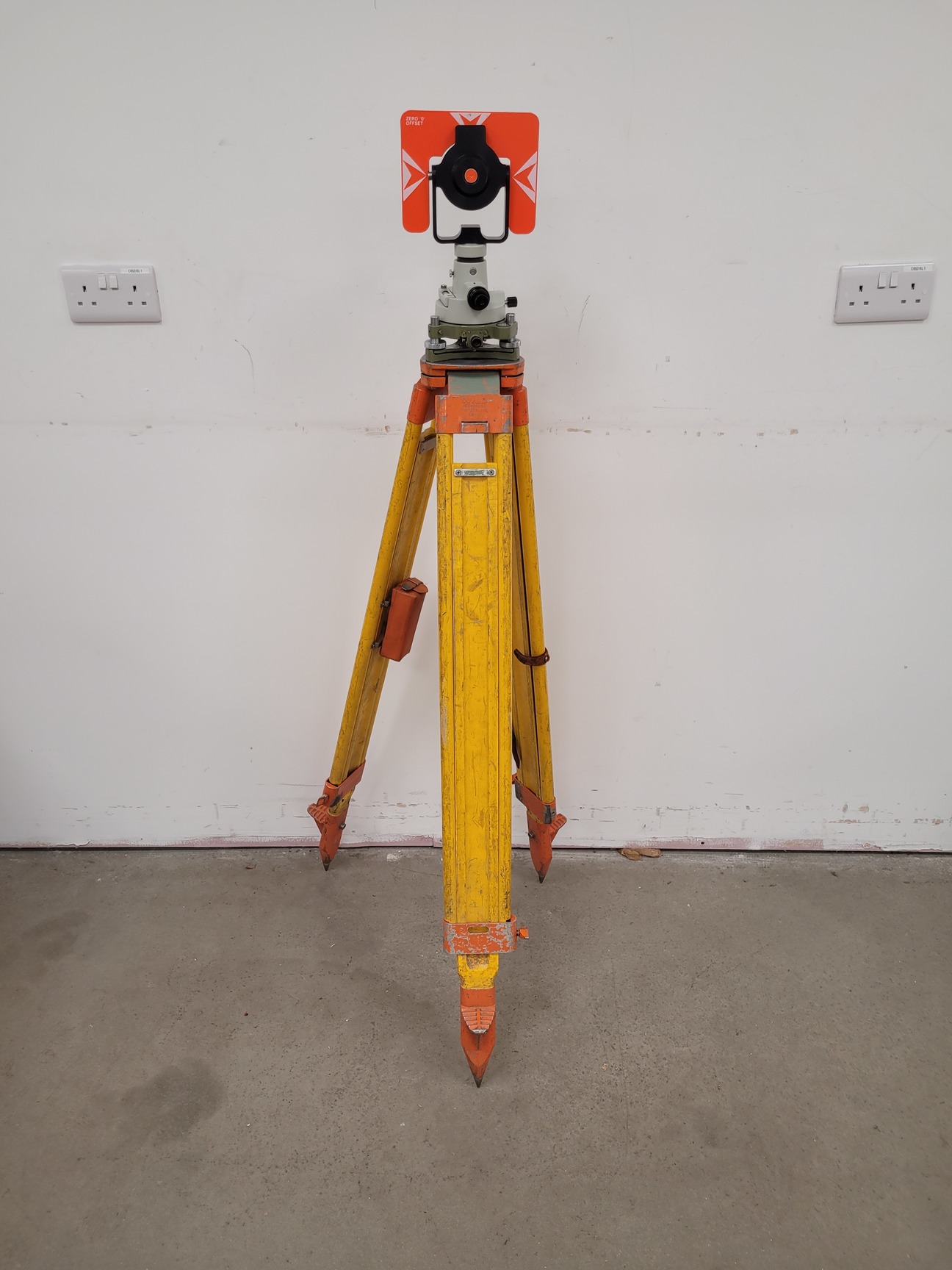 Image of Surveyor's Reflector Prism, Wild Heerbrugg Surveying Tripod & Seco Carry Case