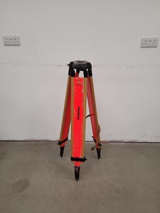 Thumbnail image of Surveying Reflector Prism with Wooden Surveyor's Tripod & Carry Case