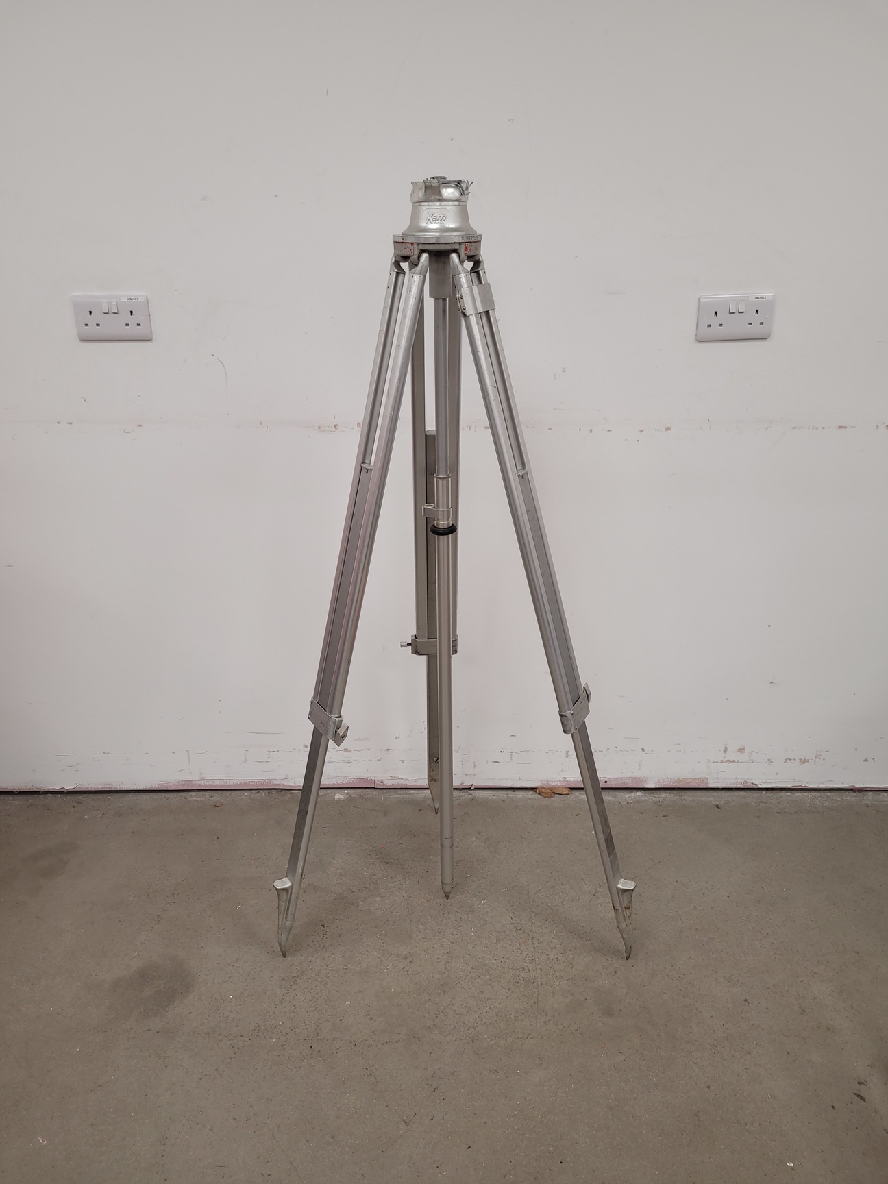 Image of Lot of 6 Surveyor's Tripods - Kern Swiss (Aarau)