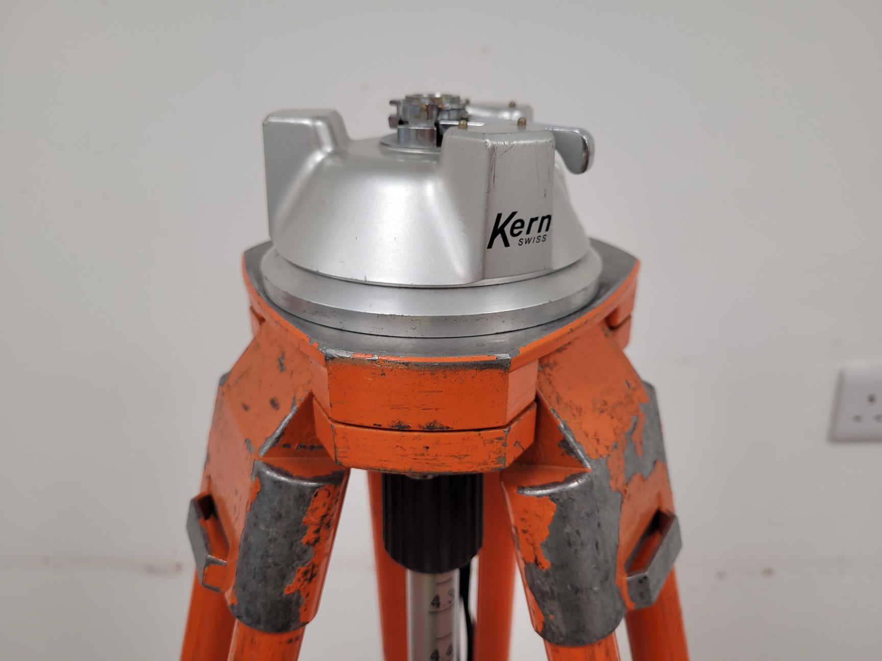 Image of Lot of 6 Surveyor's Tripods - Kern Swiss (Aarau)