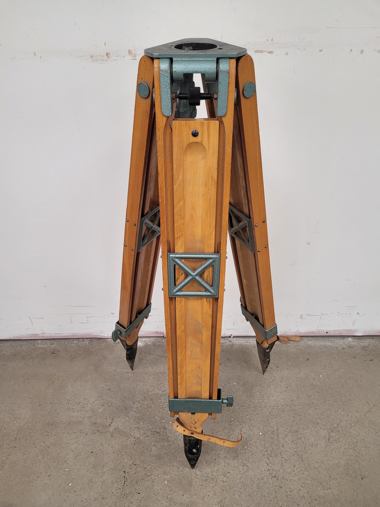 Image of Lot of 6 Surveyor's Tripods - Kern Swiss (Aarau)