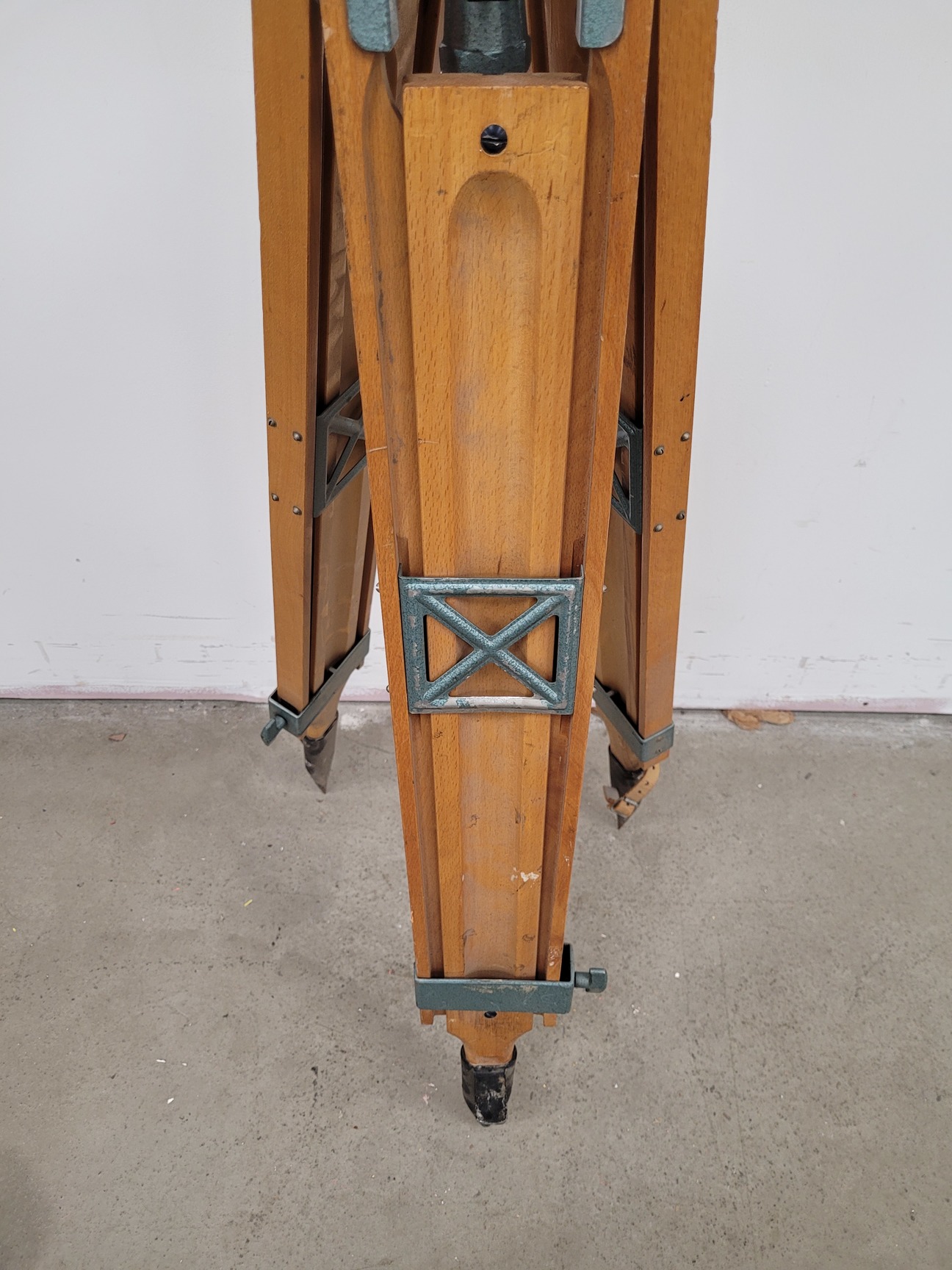 Image of Lot of 6 Surveyor's Tripods - Kern Swiss (Aarau)