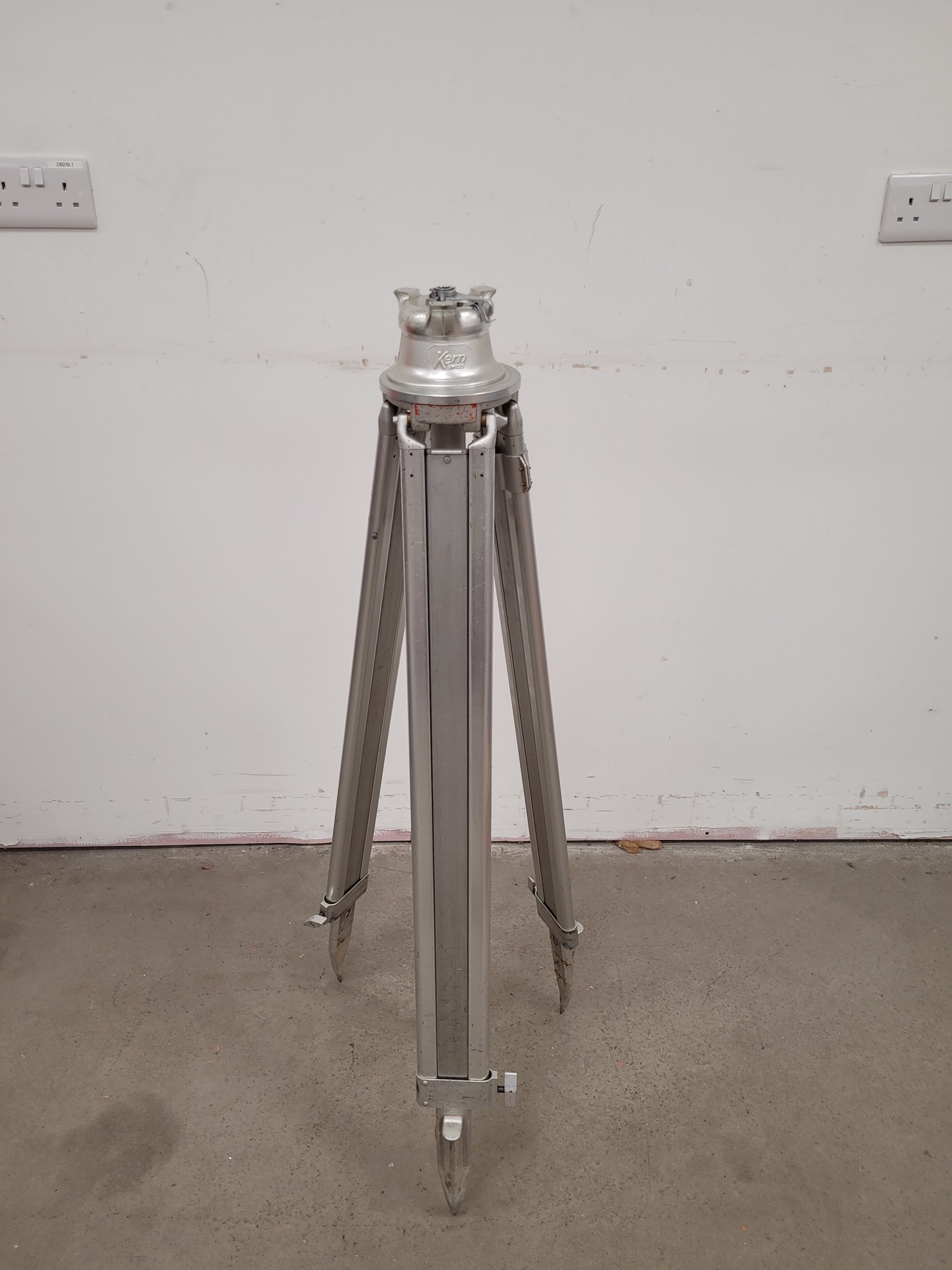 Image of Lot of 6 Surveyor's Tripods - Kern Swiss (Aarau)