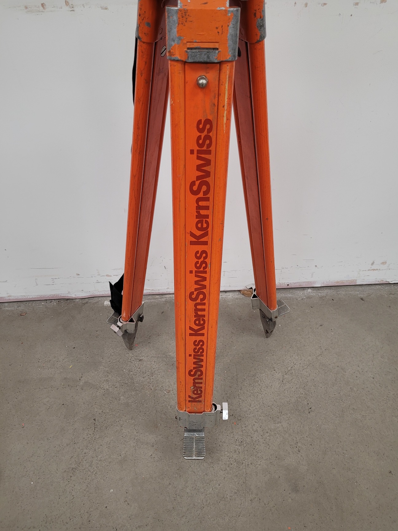 Image of Lot of 6 Surveyor's Tripods - Kern Swiss (Aarau)