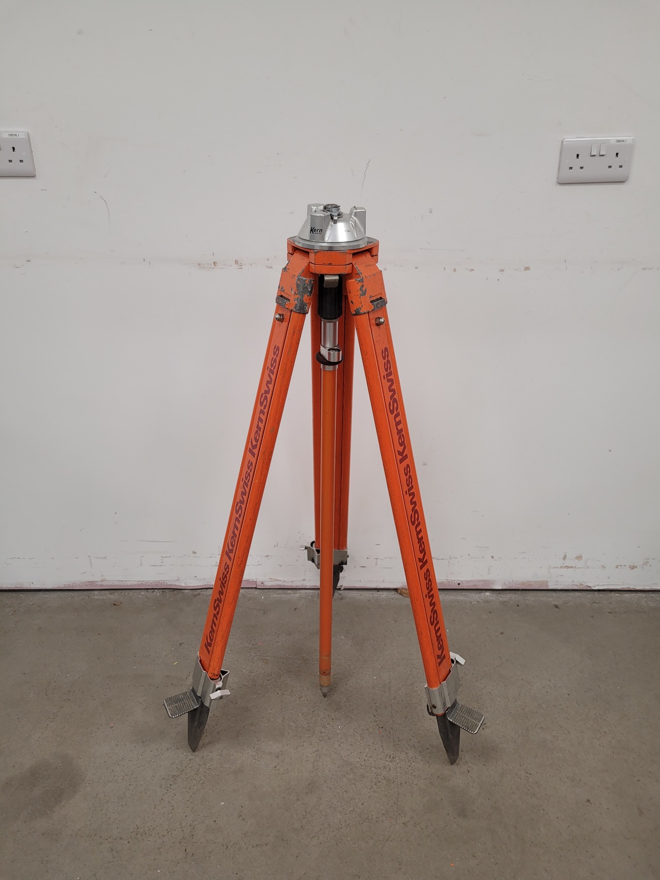 Image of Lot of 6 Surveyor's Tripods - Kern Swiss (Aarau)