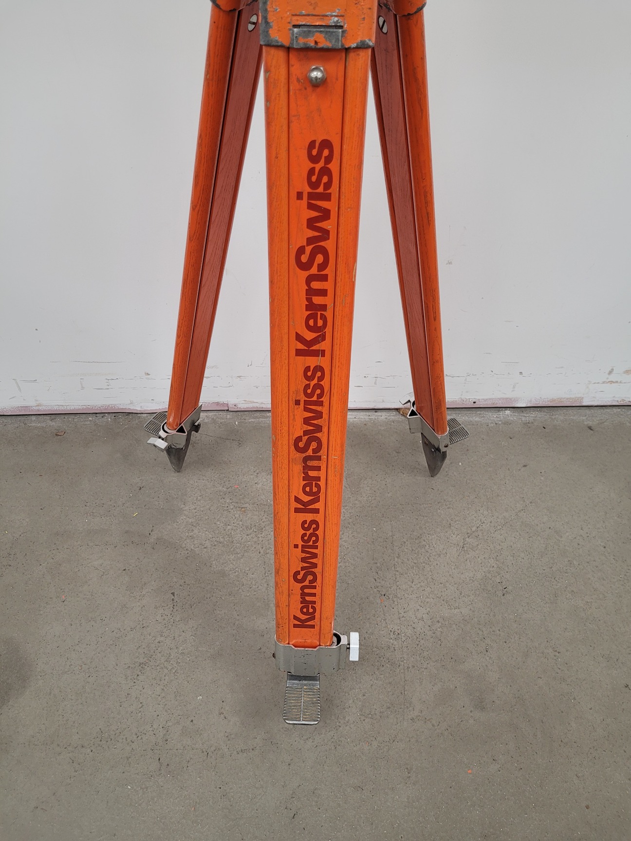 Image of Lot of 6 Surveyor's Tripods - Kern Swiss (Aarau)