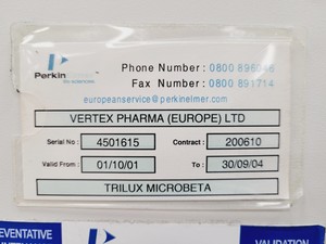 Thumbnail image of Wallac Trilux 1450 Luminescence Counter 1450-021 Lab