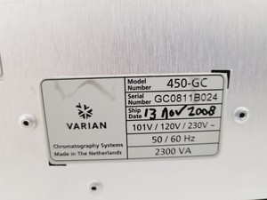 Thumbnail image of Varian 450-GC GC Gas Chromatograph with CP-8400 Autosampler Lab