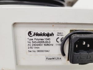 Thumbnail image of Heidolph Polymax 1040 Laboratory Wave Platform Rocker Lab