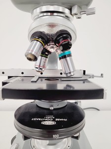 Thumbnail image of Kyowa Tokyo Compound Microscope with 4 x Objectives PL 20 Para Phase Lab
