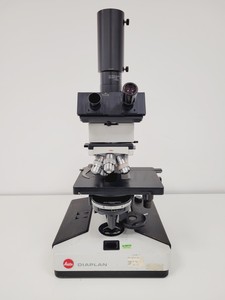 Thumbnail image of Leitz Diaplan Microscope Type 020-437.035 with 4 x Objectives Lab Spares/Repairs