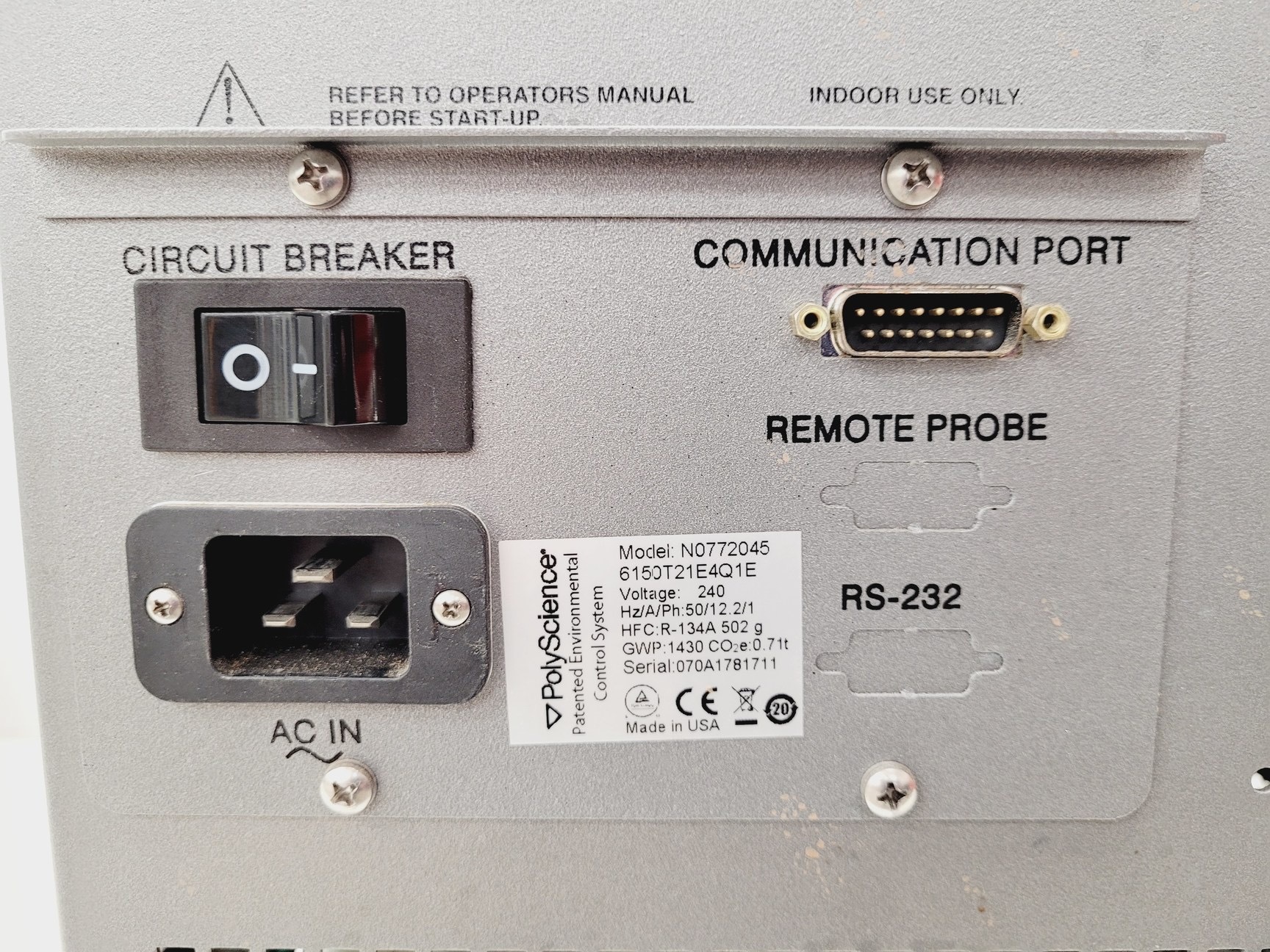 Image of Polyscience Whispercool Recirculating Chiller N0772045 ICP-MS & ICP-OES  Lab