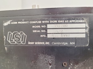 Thumbnail image of (LSI) Laser Science Inc VSL-337ND Puled Nitrogen Laser Lab