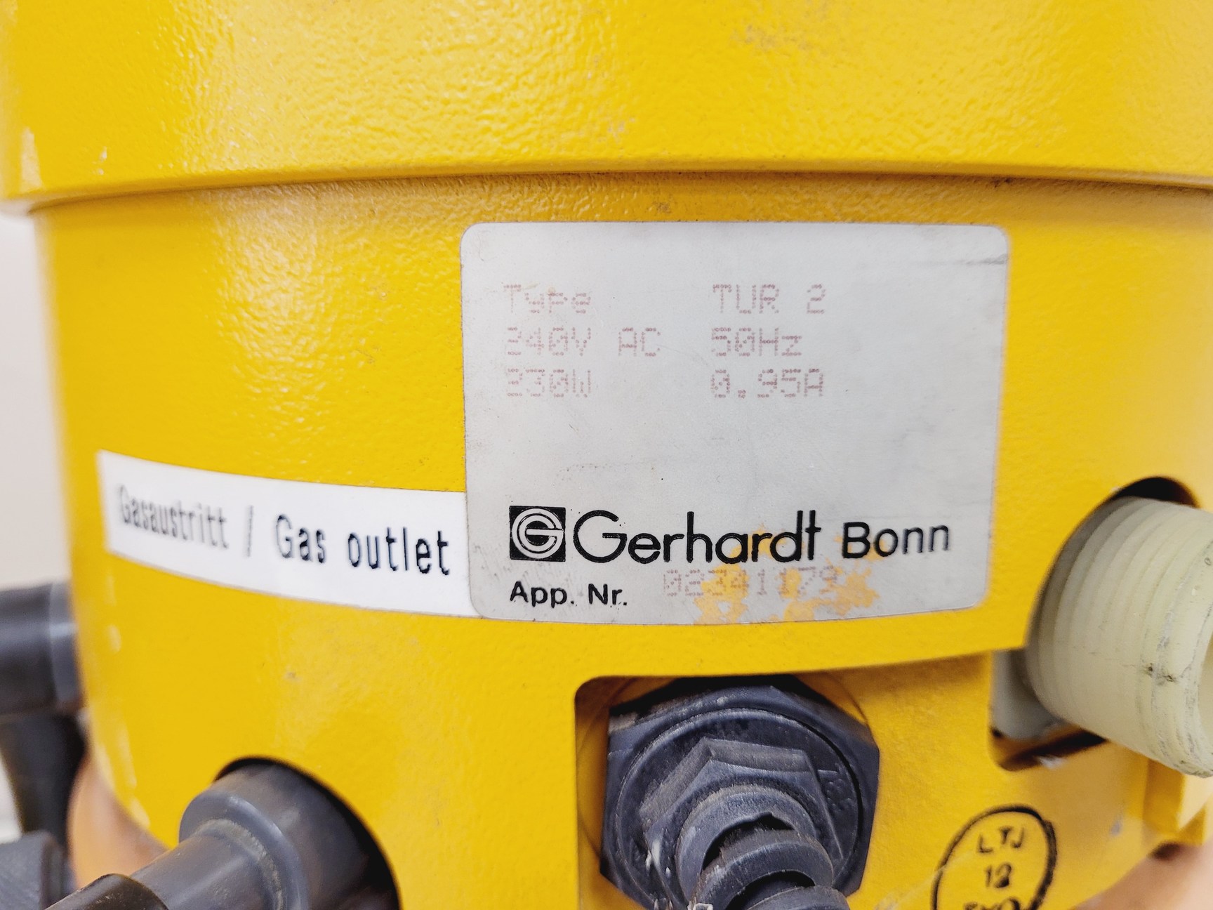 Image of Gerhardt Turbosog Fume Suction System Model TUR 2 Scrubber Unit Lab