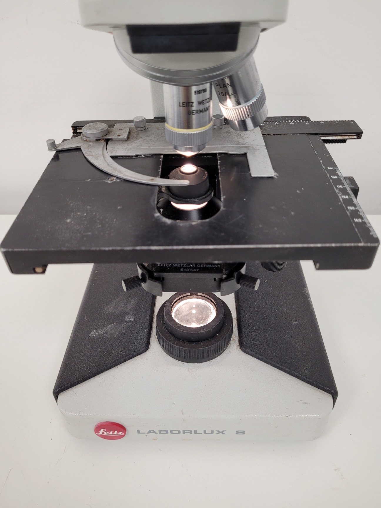 Image of Leitz Laborlux S Microscope 020-505.030 with 3 x Objectives - PHACO EF PLAN Lab