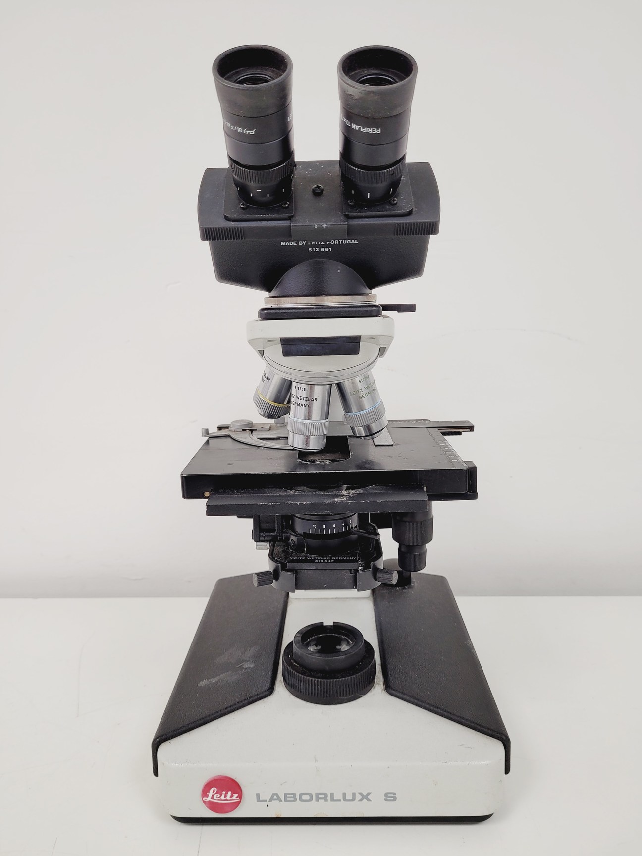Image of Leitz Laborlux S Microscope 020-505.030 with 3 x Objectives - PHACO EF PLAN Lab
