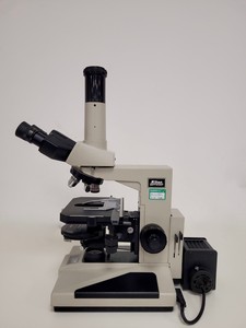 Thumbnail image of Nikon Optiphot Microscope with 3 x Objectives - Ph 3 DL, Ph1, 4/0.1 160/- Lab