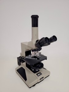 Thumbnail image of Nikon Optiphot Microscope with 3 x Objectives - Ph 3 DL, Ph1, 4/0.1 160/- Lab