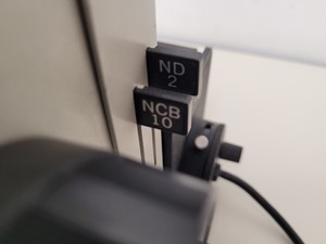 Thumbnail image of Nikon Optiphot Microscope with 3 x Objectives - Ph 3 DL, Ph1, 4/0.1 160/- Lab