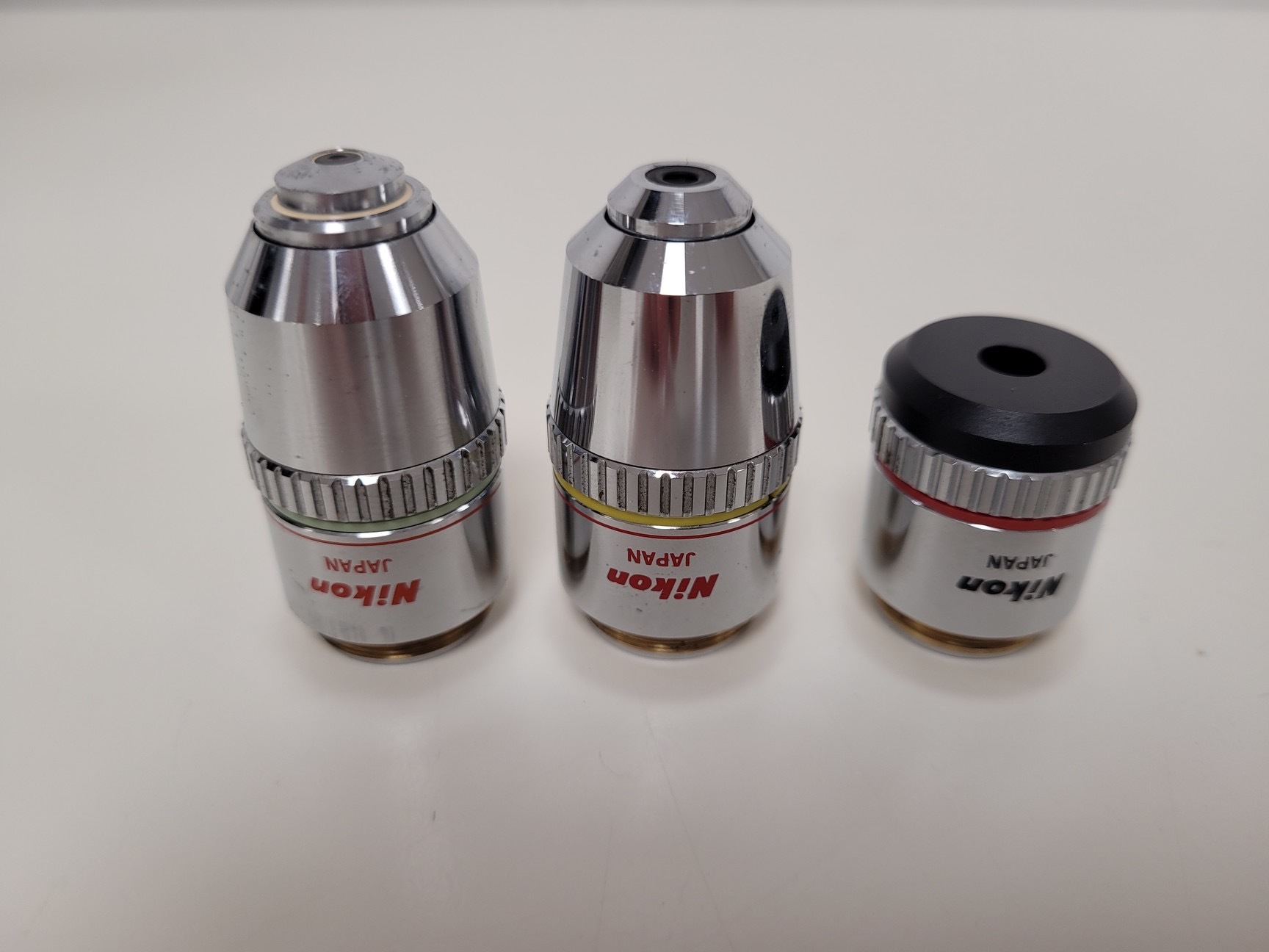 Image of Nikon Optiphot Microscope with 3 x Objectives - Ph 3 DL, Ph1, 4/0.1 160/- Lab