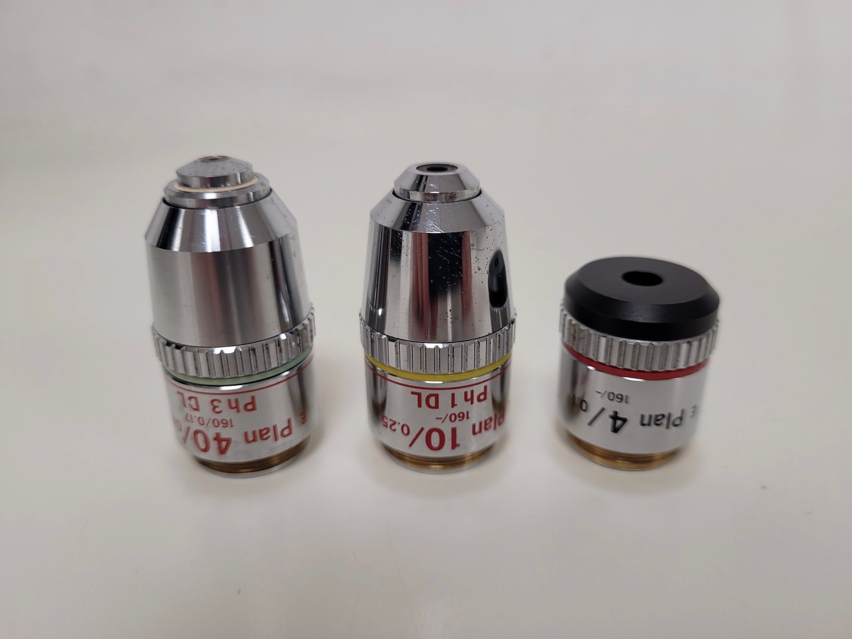 Image of Nikon Optiphot Microscope with 3 x Objectives - Ph 3 DL, Ph1, 4/0.1 160/- Lab