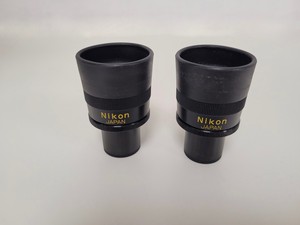 Thumbnail image of Nikon Optiphot Microscope with 3 x Objectives - Ph 3 DL, Ph1, 4/0.1 160/- Lab