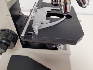 Thumbnail image of Nikon Optiphot Microscope with 3 x Objectives - Ph 3 DL, Ph1, 4/0.1 160/- Lab