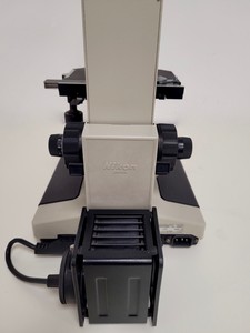Thumbnail image of Nikon Optiphot Microscope with 3 x Objectives - Ph 3 DL, Ph1, 4/0.1 160/- Lab