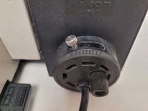 Thumbnail image of Nikon Optiphot Microscope with 3 x Objectives - Ph 3 DL, Ph1, 4/0.1 160/- Lab