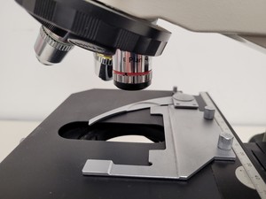 Thumbnail image of Nikon Optiphot Microscope with 3 x Objectives - Ph 3 DL, Ph1, 4/0.1 160/- Lab